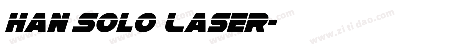 Han Solo Laser字体转换